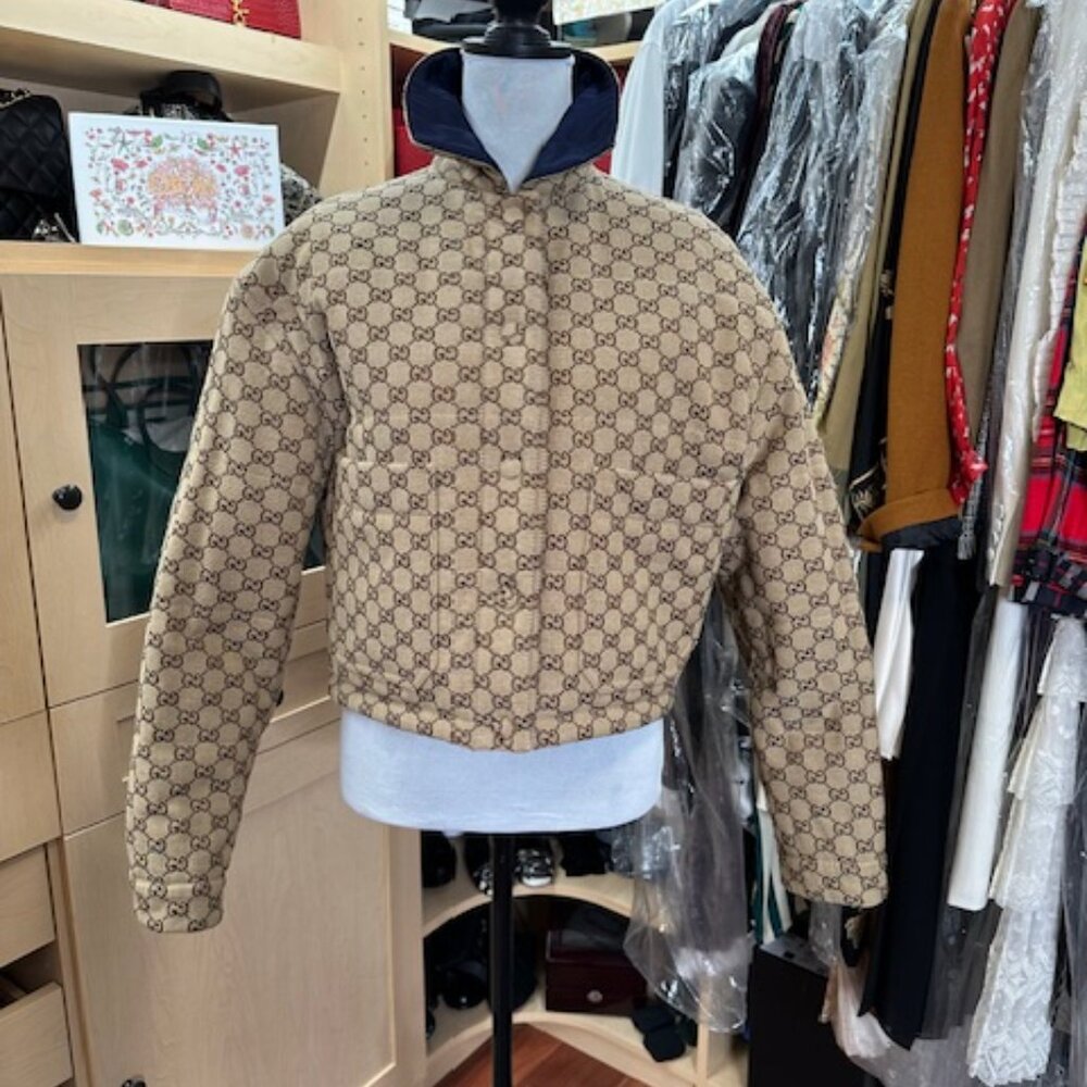 Gucci Brand New Reversible Size 40 Bomber Jacket - Picture 7 of 15